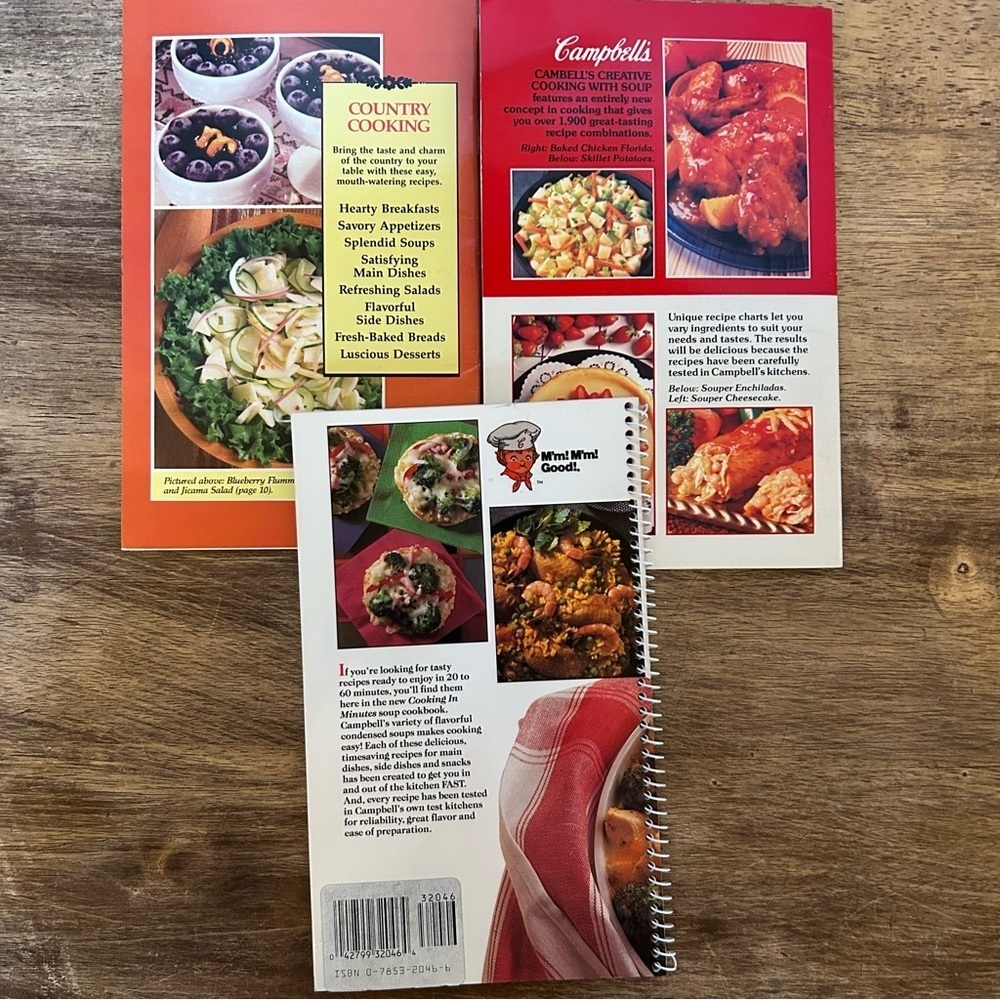 VTG 1987-1991 Lot of 3 Campbell's Favorite of All Time Recipes Cookbooks Country - Picture 2 of 5